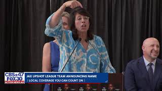 Jacksonville UPSHOT League announcing team name, coach