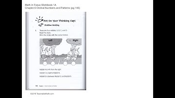 MIF Workbook 1A solutions Chapter 6 Ordinal Numbers and Patterns Pg147 148