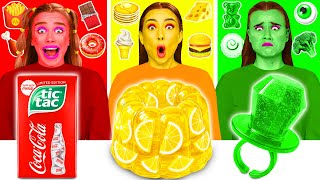 Eating Only One Colored Food For 24 Hours Challenge | Crazy Challenge by BaRaFun