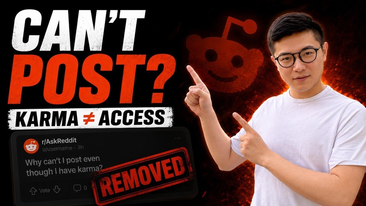 Why You Can’t Post on Reddit: Karma Growth, Hidden Rules, and How to Fix It  | RedditMaster