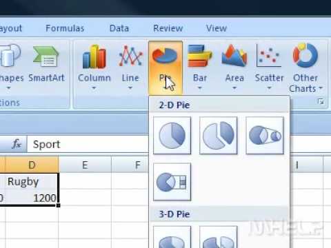 Create A 3d Pie Chart Using The Ranges