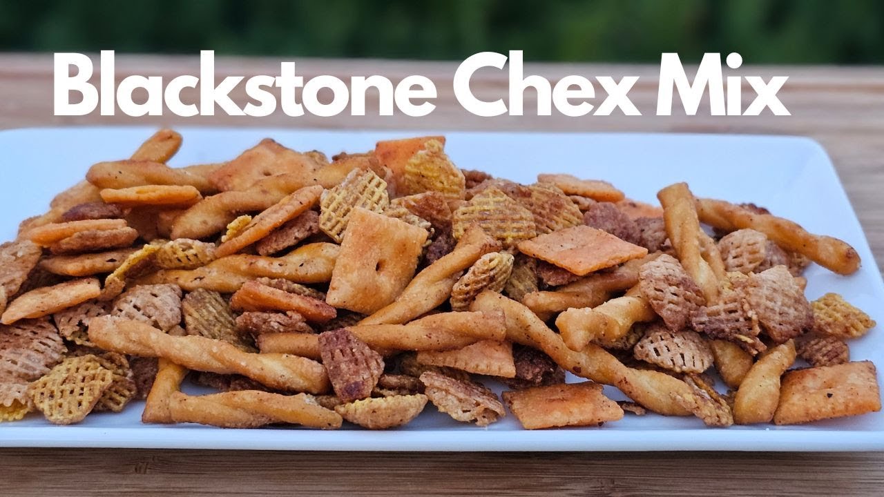 Homemade Savory Chex Mix on the Blackstone YouTube