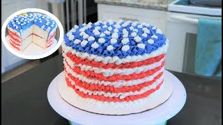 How To Make An American Flag Cake | Frenchies Bakery