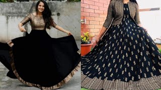 black anarkali dress|amazing anarkali  |party wear full black anarkali kurtis|link in description| screenshot 2