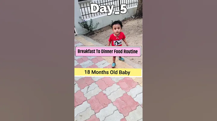 5/7 Full Day Food Routine Of 18 Months Old Baby #shorts