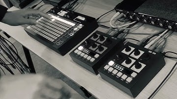 Quick test with Oto Machines BIM & BAM, Dreadbox Nymphes and Squarp HAPAX