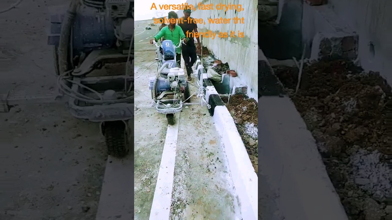 A versatile, fast drying, solvent-free, water thinnable glossy Kerb Road Marking