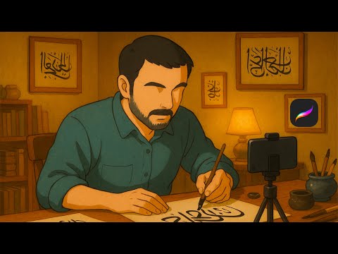 فرش للخط العربي في تطبيق بروكريت  