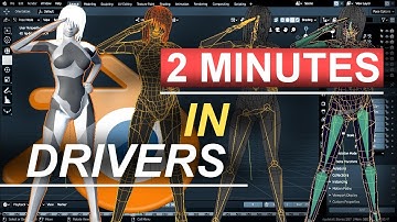 Blender 2.8 Drivers & Custom Properties In 2 Minutes!