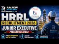 HRRL Junior Executive Vacancy 2026 | Chemical Diploma & BSc Chemistry Jobs