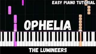 The Lumineers - Ophelia (Easy Piano Tutorial) Resimi