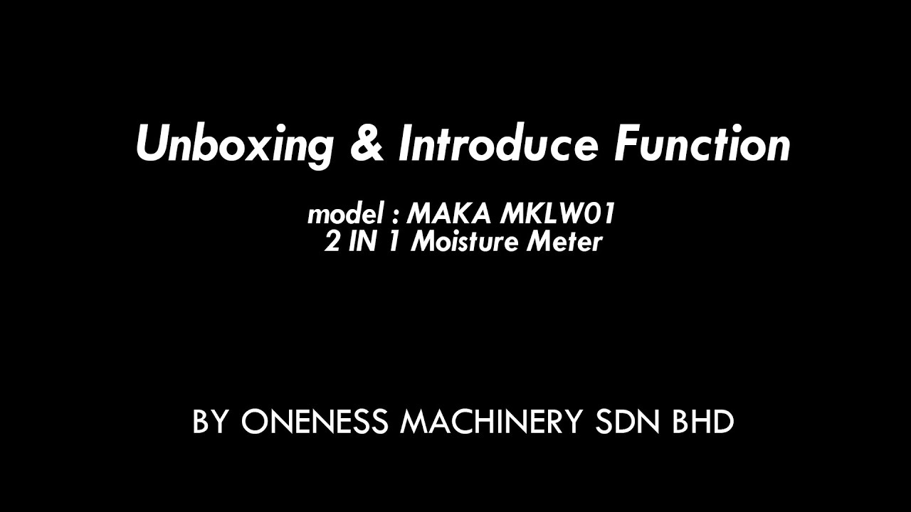 Unboxing & Function introducing of MAKA MKLW01 2 IN 1 Moisture Meter ...
