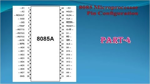 Pin Details of 8085 Microprocessor Architecture (Part-4)