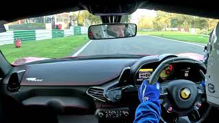 Cadwell Park sprint onboard a Ferrari 458 Speciale
