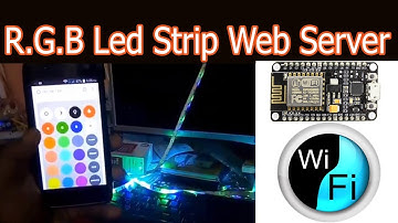 Nodemcu  Esp8266 RGB LED Strip controlled webserver 2020