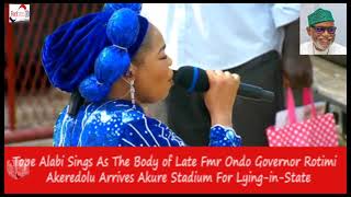 TOPE ALABI'S TOUCHING PERFORMANCE  AT AKEREDOLU'S BURIAL