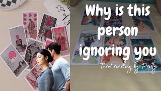 Why is this person ignoring you??..🤔//#tarot #tarotreader #tarotreading #manipurtarotreading ##love