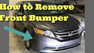 honda odyssey bumper removal remove replace install