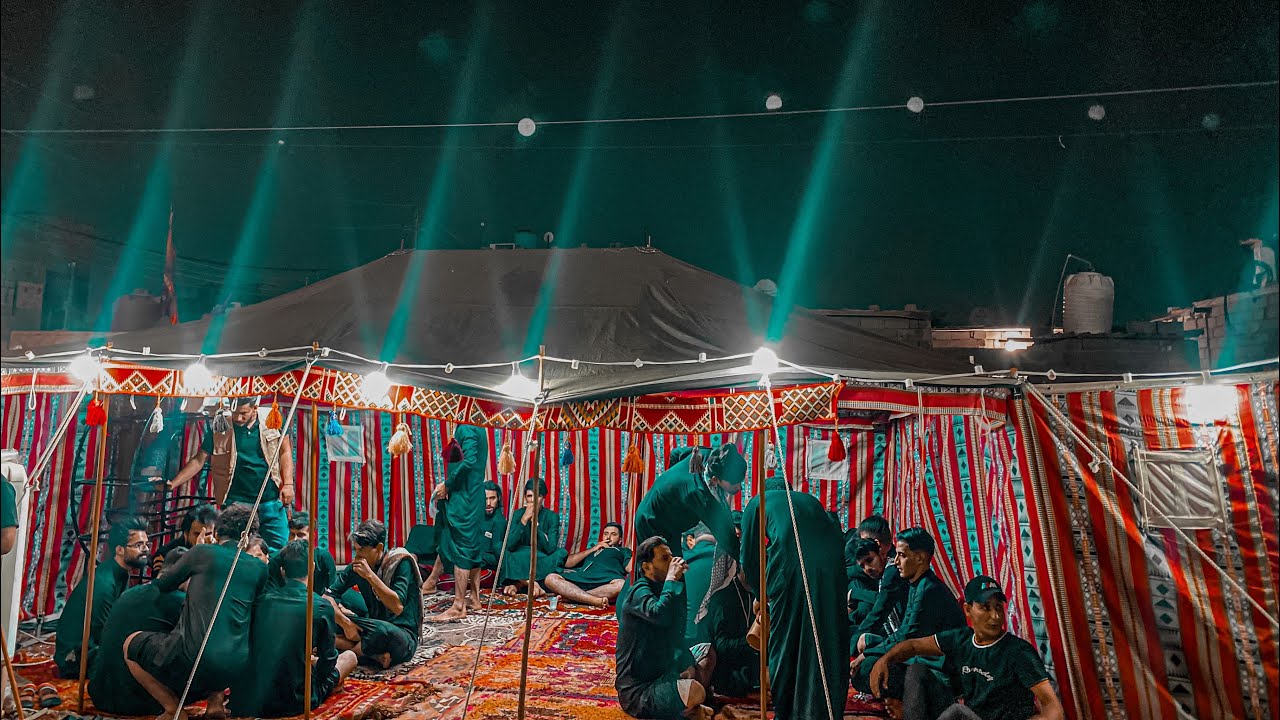 استقبال فوج المهيوبة من قبل موكب خدمة شباب المنتظر ( ليله ٦ محرم) البصره القبله