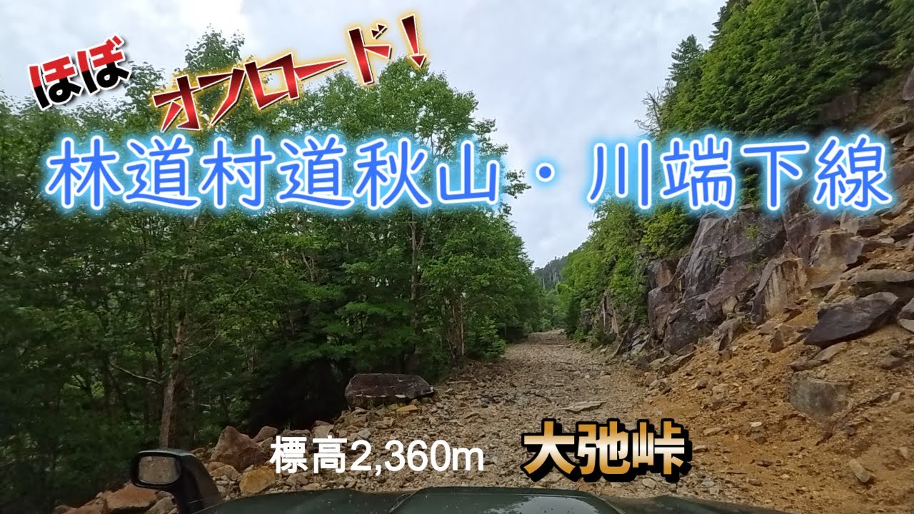 川上村営林道村道秋山・川端下線/ほぼオフロードで大弛峠へ登る！