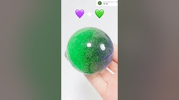 💚+💜=? DIY Squishy Balloon with Nano Tape & Orbeez!🎈 실리콘 테이프 풍선 말랑이 만들기 #shorts #nanotape