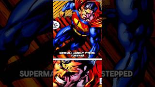 Superman saves a young boy from his father.