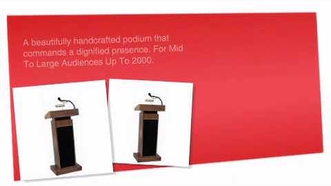 Orator Manual Height Adjustable Lectern - ofconcepts.com
