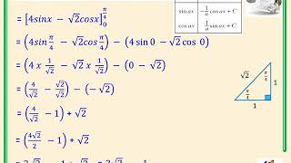 Higher Mathematics Further Calculus Video 3 - Integrating sinx and cosx