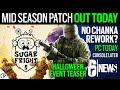 Mid Season Patch Out - No Chanka Rework! &amp; Sugar Fright Event Teaser - 6News - Rainbow Six Siege
