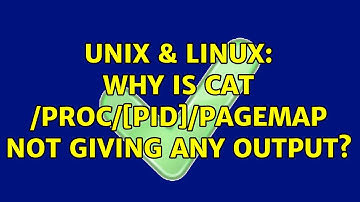 Unix & Linux: Why is cat /proc/[pid]/pagemap not giving any output?