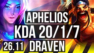 APHELIOS & Nautilus vs DRAVEN & Alistar (ADC) | Good KDA: 20/1/7 | NA Master | 26.11 APHELIOS & Nautilus vs DRAVEN & Alistar (ADC) | Good KDA: 20/1/7 | NA Master | 26.11