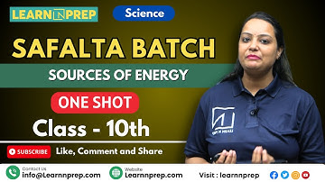 Sources of Energy | One Shot |Science - Physics | Class 10th  Full Chapter#cbse #cbseboard #class10