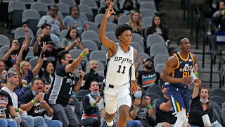 Highlights: San Antonio Spurs Win Preseason Opener vs. Utah Jazz, 111-85