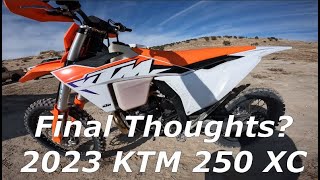 2023 KTM 250 XC, What do I think now?