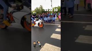 Bike stunt  in Public reaction ??? Whatsapp status ❤️ bike valimai beast