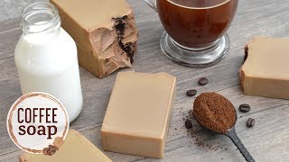Coffee Soap Made With A Coffee Lye Solution | MO River Soap