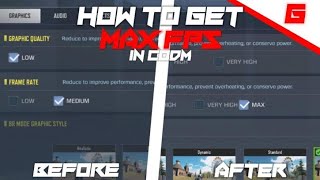 How to get max fps in codm