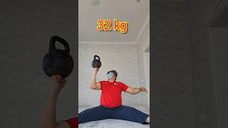 32 kg #kettlebell #challenge #sports #motivation #gym #workout