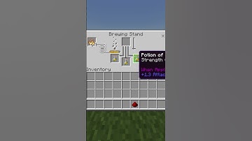 How To Brew Strength (8:00) Potions In Minecraft #Shorts