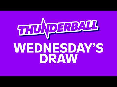 The National Lottery Thunderball draw results from Wednesday 16 September 2026