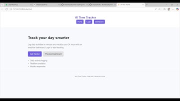 AI-Powered Daily Time Tracking & Analytics Dashboard | Project Walkthrough