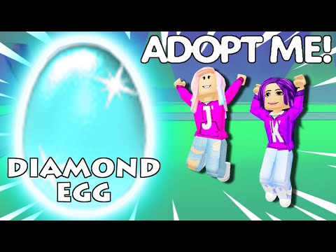 We Hatched A Diamond Egg Roblox Adopt Me Youtube - roblox kate and janet adopt me