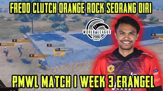 Fredo 1 V 3 Clutch !! Fredo Mengganas | PMWL2020 Match 1 W3D4 | PUBG Mobile