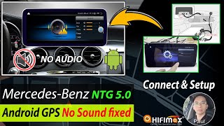Mercedes Benz NTG 5.0/5.1 Android GPS screen wire Connection Setup, Mercedes Android no Sound fixed!