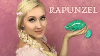 Rapunzel hair and makeup - 5 strand braid tutorial | Tangled, If Disney Princesses were Real Rapunzel hair and makeup - 5 strand braid tutorial | Tangled, If Disney Princesses were Real