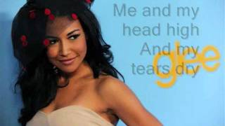 Video thumbnail of "Back to black - Glee (Lyrics)"