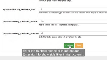How to Setup Side Filtering For Products in VPCart 9