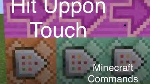 Hit Detection Command Tutorial MCPE/MCBE (sorry 4 delay)