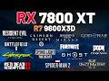 RX 7800 XT + RYZEN 7 9800X3D - Test in 12+ Games