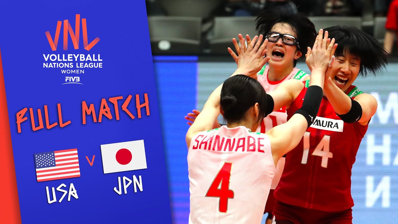 USA 🆚 Japan - Full Match Womens Volleyball Nations League 2019